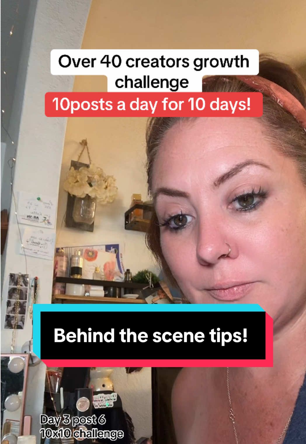 Creators over 40 if you’re having trouble batch posting, let me give you this tip!  Follow along for more and comment below if you are joining me on this 10 x 10 challenge before we post 10 videos a day over the next 10 days  #over40contentcreators #over40creators #creatorsover40 #10x10challenge #trendingontiktok 