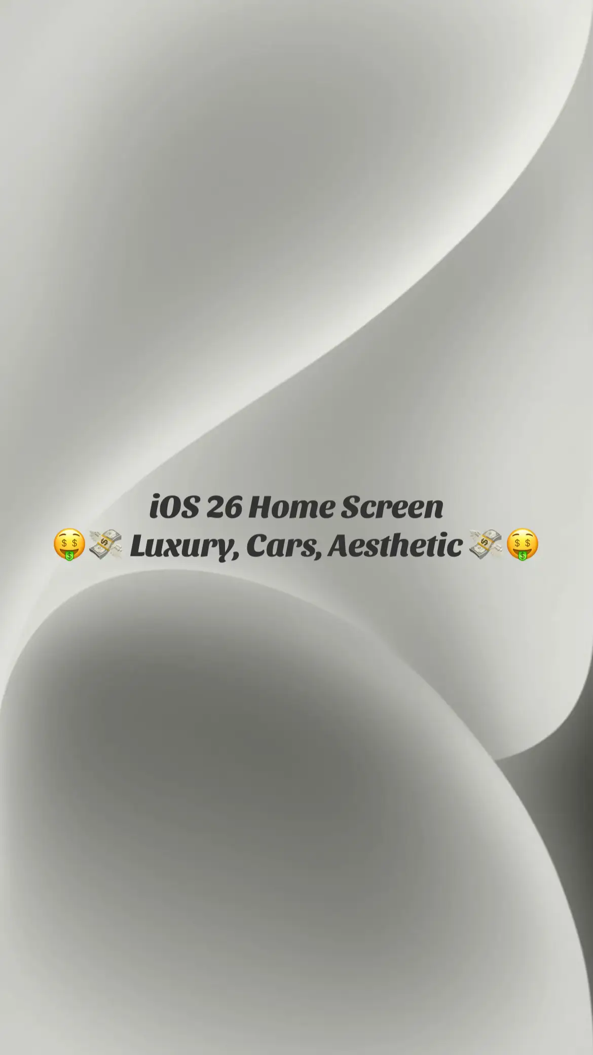 Transform Your iOS 26 Home Screen with Style! 🤑💸💰#ios26 #homescreen #iphonetricks #techtok #wallpaper 