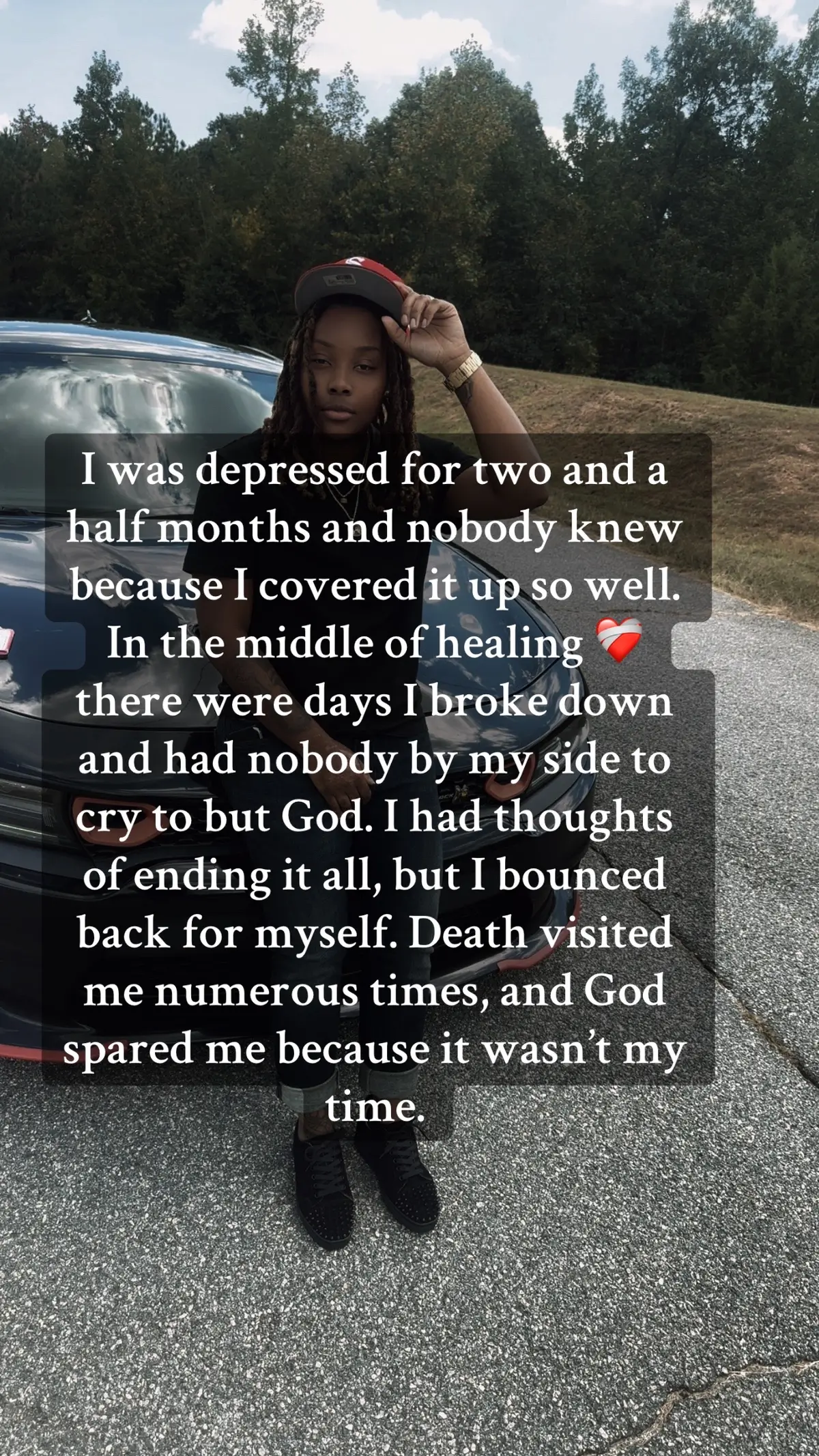 Fighting through my battles every day while trying to handle everyday life. I struggled in silence for two and a half months. There were days I thought about giving up, but God kept me — and I fought back for myself. ❤️‍🩹 ##fyppppppppppppppppppppppp##fyp##fightingdeperssion##srtti##praywarrior