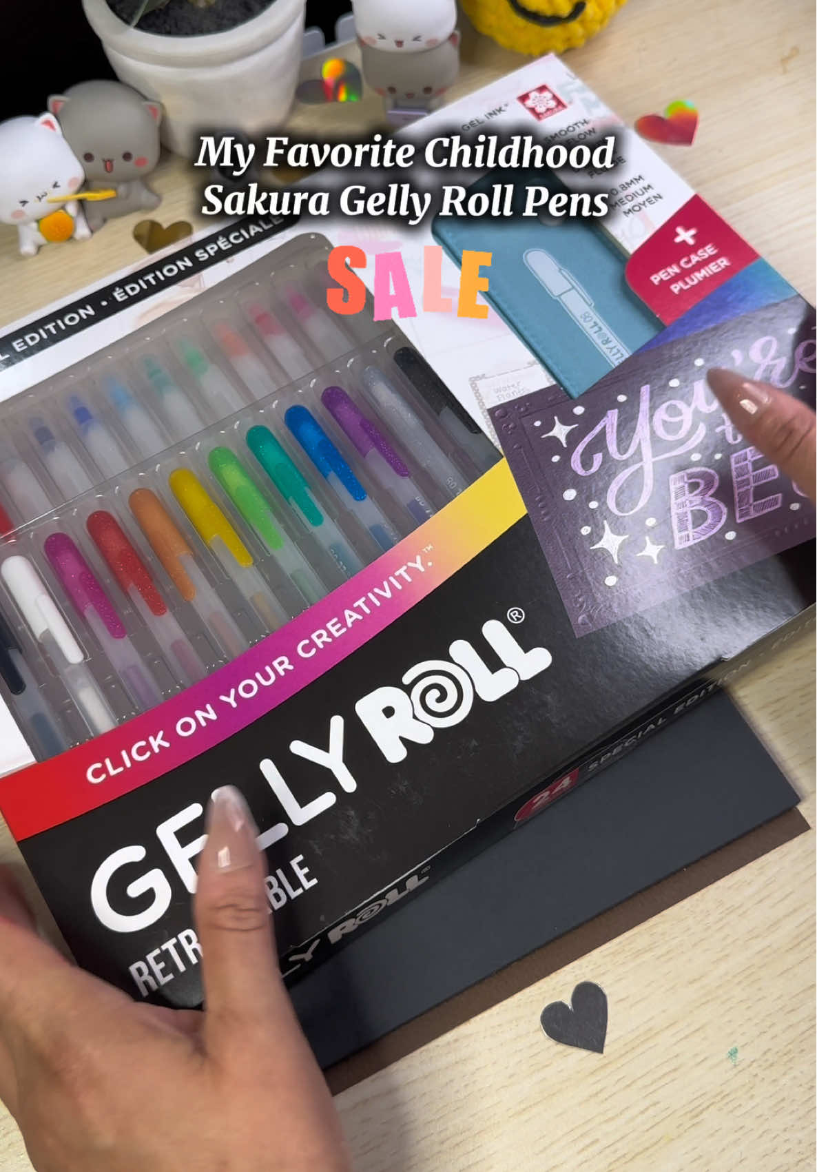 You will love this 24 Pack Gelly Roll Pen Special Edition Gift 🎁Set from @Sakura of America Shop Click link to get yours while supplies last.  . #ad #sakuraofamerica #gellyrollpen  #tiktokshopcreatorpicks #tiktokshoprestock  