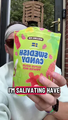 Rolling Pin Swedish Candy - Super Sour Power Mix #swedishcandy #candytoks #fyp #sourcandy 