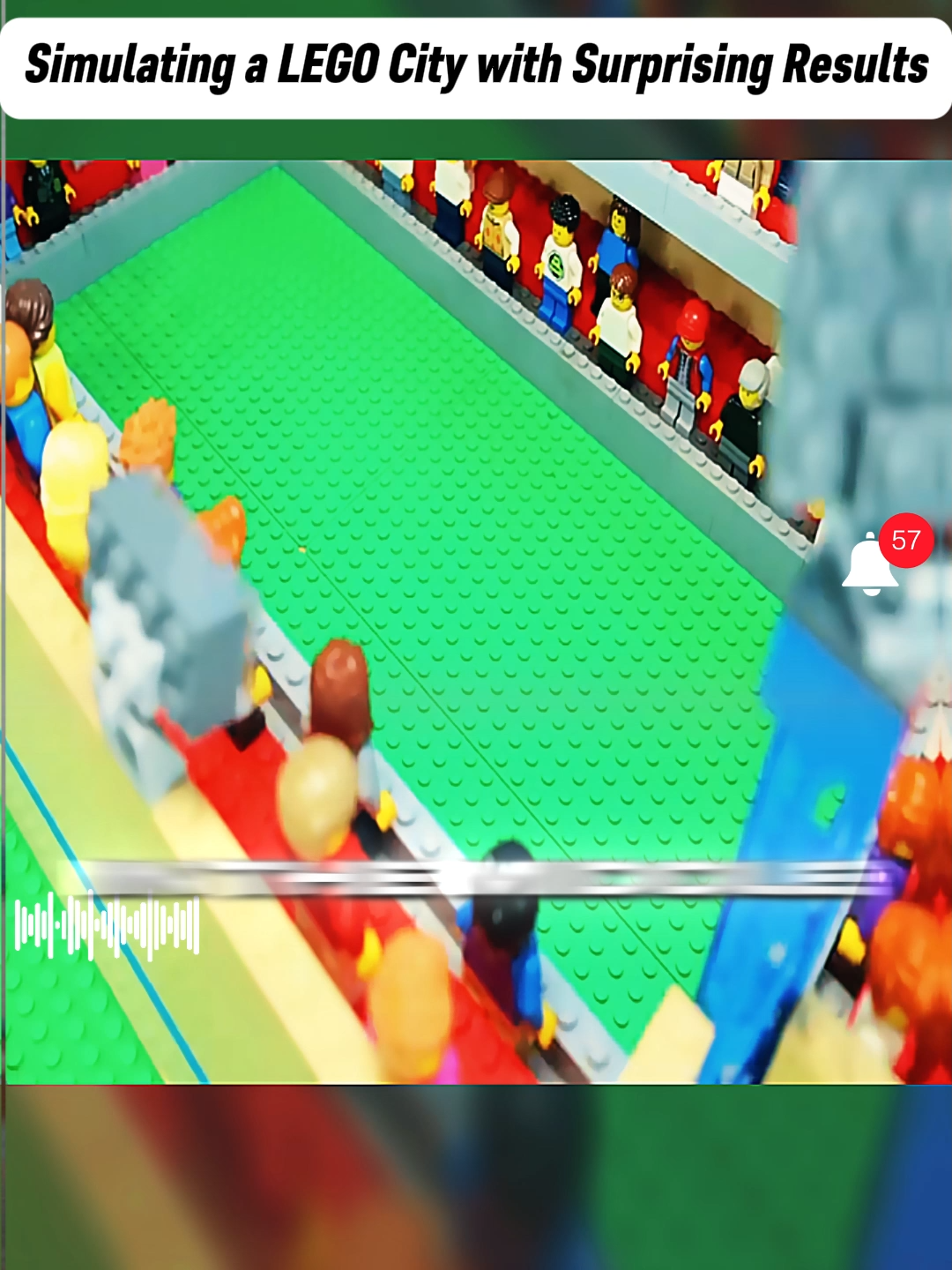 Simulating a LEGO City with Surprising Results #lego #legotiktok #Love #fyp