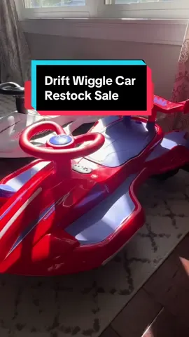 Ruuuunnnnnn!!!! These wiggle cars can be used with or without the battery and have back wheels that drift to the side when they turn, which makes them so much fun to drive! plus they play music and you can pour water in the back to create what looks like exhaust through the colorful lights. #toddlertoys #rideon #wigglecar #kidtoys #MomsofTikTok 