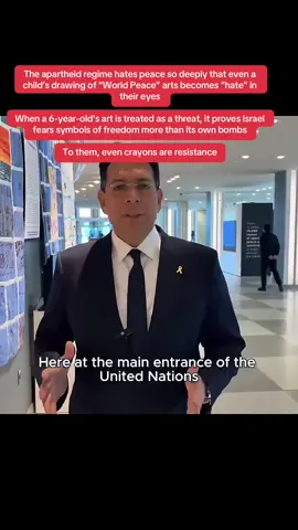 The apartheid regime hates peace so deeply that even a child’s drawing of “World Peace” arts becomes “hate” in their eyes When a 6-year-old’s art is treated as a threat, it proves Israel fears symbols of freedom more than its own bombs To them, even crayons are resistance  #viral #explore #UK #fyp #USA 