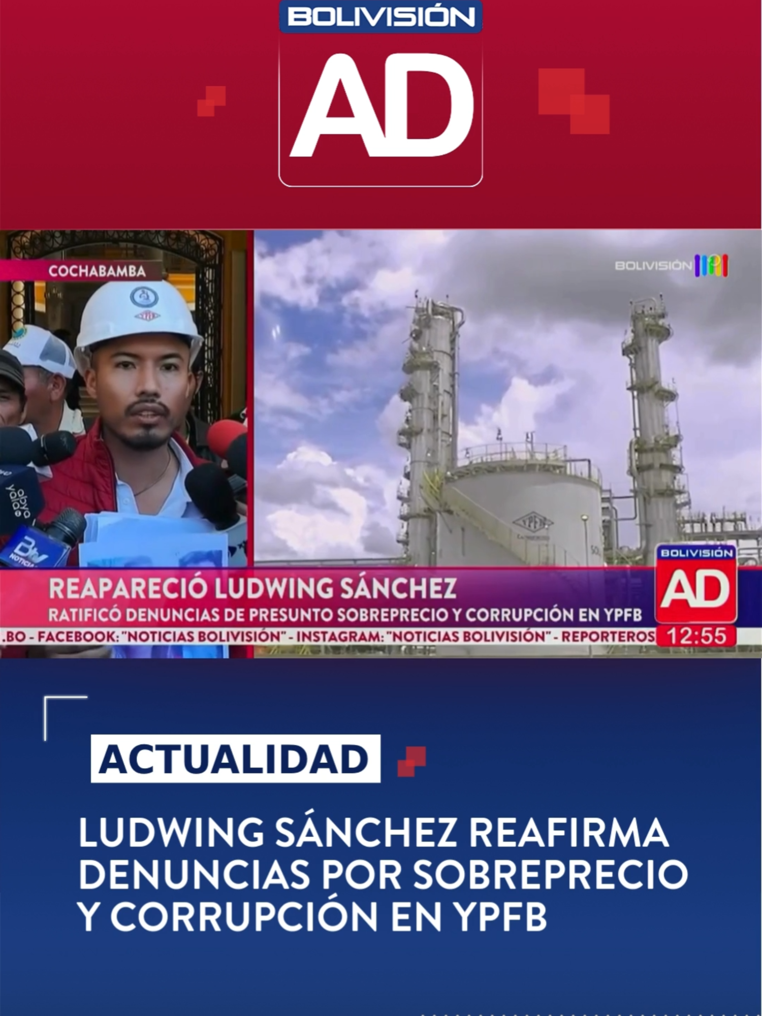 Reapareció Ludwing Sánchez y ratificó las denuncias de presunto sobreprecio y corrupción en YPFB. #RedBolivisión #NoticiasBolivisiónAlDía #Actualidad