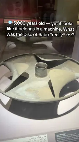 🔎 5,000 years old — yet it looks like it belongs in a machine. What was the Disc of Sabu *really* for?   Discovered in Saqqara in 1936, carved from fragile schist stone, this artifact has puzzled experts for decades.   Was it a ritual vessel, a piece of lost technology, or something else entirely?   📍 On display at the GEM, Cairo.   #UnlockEgyptTours #ancientegypt #discoversaqqara #egyptmysteries #ancientartifacts 