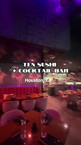 @Ten Sushi•Cocktail Bar 100/10 the sushi was delicious and the miso cheesecake was amazing!! #thingstodoinhouston #houstontexas #houston #tensushihtx #tensushi 