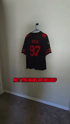 Come back even stronger! Not the news we needed, but we got you bud!!!! #sanfrancisco49ers  #49ers #nflnews  #injury #nickbosa 