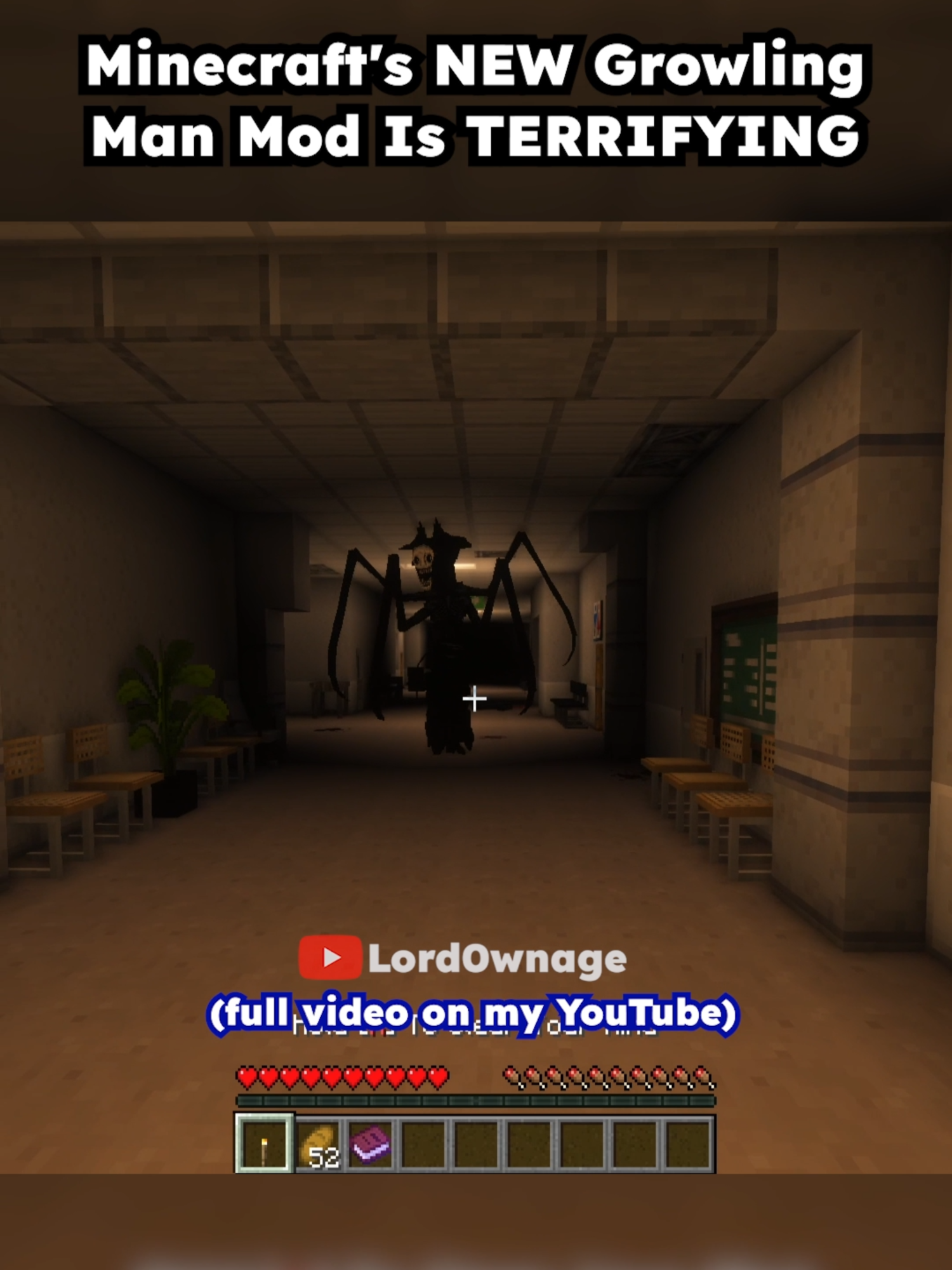 Minecraft's NEW Growling Man Mod Is TERRIFYING #Minecraft #minecraftmemes #fyp