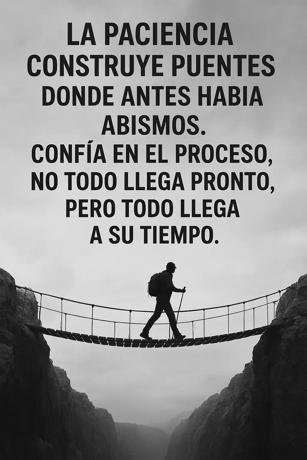 La paciencia. #abismo #proceso #tiempo 