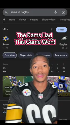 JUST KEEP FIGHTING! #sports #nfl #football #eagles #rams 