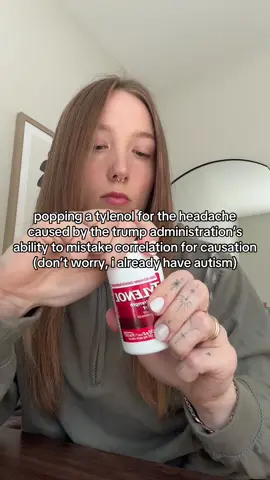 heads up: today’s expected announcement about tylenol “causing autism” is complete bs 😀 correlation ≠ causation people!!!! #autism #audhd #disability #autistic 