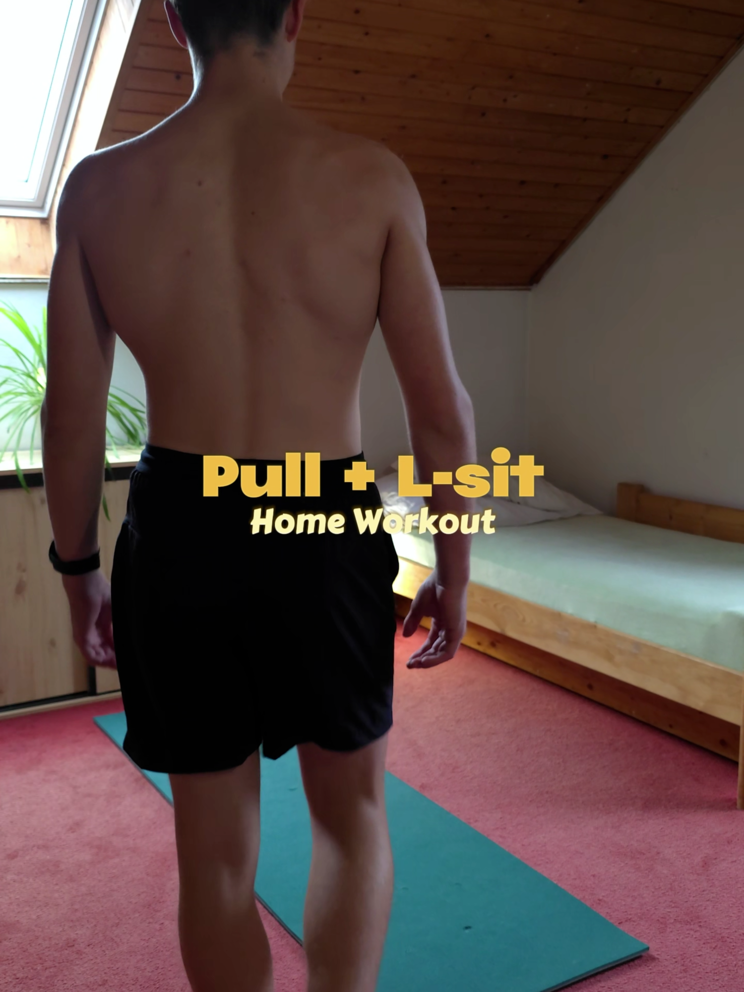 My FULL Pull + L-sit Workout! 🎯⚡ #homeworkout #backday #lsitexercises #trainathome #workoutfypシ
