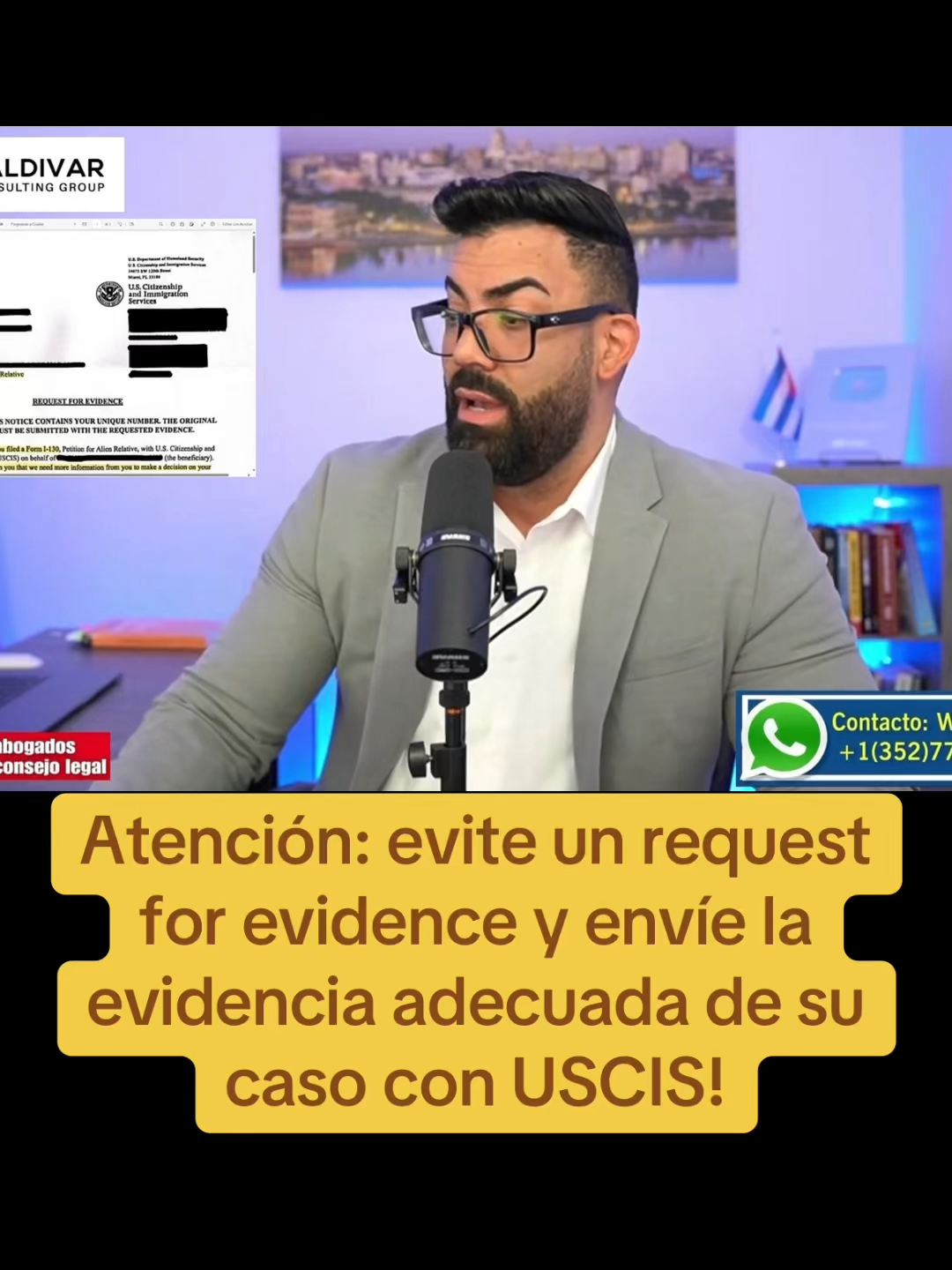 Cuando presentas una solicitud o petición ante USCIS (Servicios de Ciudadanía e Inmigración de EE.UU.), es fundamental incluir evidencia adecuada que respalde los hechos declarados en tu formulario. USCIS exige que toda la información esté respaldada por documentos verificables, como certificados, identificaciones, fotografías, declaraciones juradas, registros financieros, entre otros. Esta documentación ayuda a los oficiales migratorios a evaluar la veracidad de tu caso y tomar una decisión favorable. En algunos casos, si USCIS considera que falta información o que los documentos presentados no son suficientes, puede enviarte una Solicitud de Evidencia (RFE). En ese caso, tendrás un plazo específico para responder y completar tu expediente. 🚨CUIDADO con cuentas falsas! Nuestro único WhatsApp está verificado: +1 (352) 777-1668 (igual en YouTube, Instagram y TikTok). ⚠️ AVISO LEGAL: Este contenido es solo informativo. ❌ NO somos abogados ni representantes acreditados por el Departamento de Justicia de Estados Unidos. ❌ NO brindamos asesoría legal. ✅ La información compartida acá proviene de fuentes públicas como USCIS, el DOS o medios de noticias. ⚠️ No tome decisiones migratorias solo con este contenido. 🔷 Siempre consulte a un abogado de inmigración autorizado para recibir asesoría legal personalizada. 🚨WE ARE NOT ATTORNEYS LICENSED TO PRACTICE LAW IN USA AND WE MAY NOT GIVE LEGAL ADVICE OR ACCEPT FEES FOR LEGAL ADVICE. WE ARE NOT AUTHORIZED REPRESENTATIVES ACCREDITED BY THE U.S. DEPARTMENT OF JUSTICE (DOJ), TO PROVIDE LEGAL ADVICE🚨