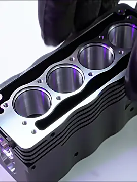 I Built a Working 4-Cylinder Engine #build #fyp #cylinder #engine #enginebuild 
