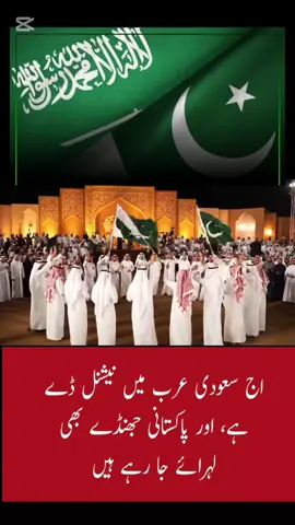 #CapCut  اج سعودی عرب میں نیشنل ڈے ہے، اور پاکستانی جھنڈے بھی لہرائے جا رہے ہیں #tiktok #foryou #pakistan #KSA 