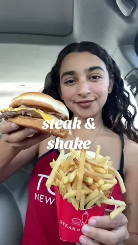 steak & shake ✨ #mukbang #eating #food #steaknshake #burger 