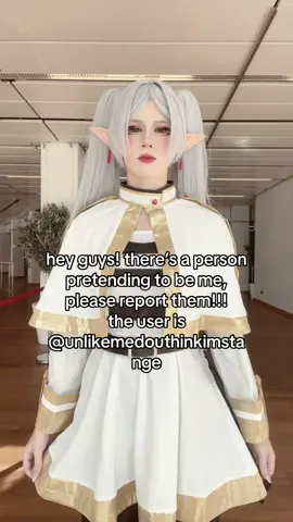 please report them!! tysm❤️ user: @unlikemedouthinkimstange || #fyp #cosplay #cosplayergirl #cosplaydance #frierencosplay 