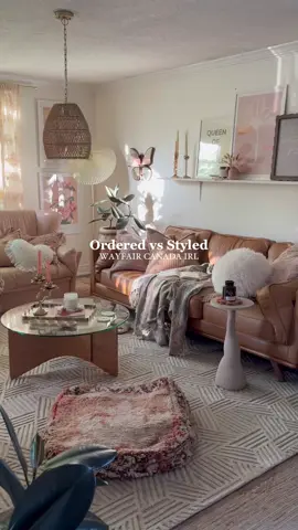 when your @Wayfair Canada order meets reality ✨ #wayfaircapartner   I knew I loved these items online, but they honestly exceeded my expectations when they arrived 🥹 the throw pillows have been making their way around the house lately, and I couldn’t resist ordering that rug for the kitchen! I still have two more hidden shelves to style, so you’ll have to let me know where you think they should go 🙃   head to my LTK to shop my finds, or you can grab them here: https://liketk.it/5oMlf 🫶🏼   #wayfaircahome #homedecorideas #cozyhome #interiorstyling 