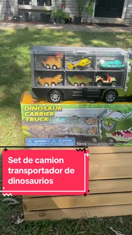 Set de camión transportador de dinosaurios grande , jueguete de dinosaurios #joyfyus #joyfytoys 