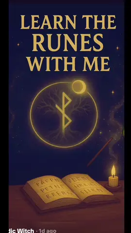 Learn the runes with me. A 25 day countdown. Elder Futhark, Rune number 6 Kenaz. 🖤(day late on posting sorry) #runecasting #divination #norsepagan #witchesoftiktok #witch 