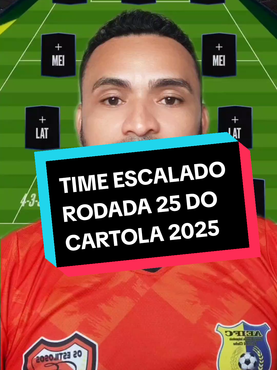 Time escalado pra Mitar na rodada 25 do Cartola 2025 🎩 #cartola #cartolafc #cartola2025 #dicascartola #rodada25cartola 