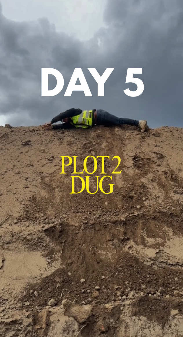 Day 5! Finally the wagons have arrived and we can begin to clear the site for the open space to build on. Ground conditions were lovely to dig but not the best to build on, so I had to strip more than I’d have like to but as the saying goes I’m laying the foundation today for the future I’m building tomorrow and the future is only as strong as the foundation I build today.  This will be a slab raft foundation stay tuned for the full build, catch up with me weekly on YouTube #foundation #construction #passivehouse 
