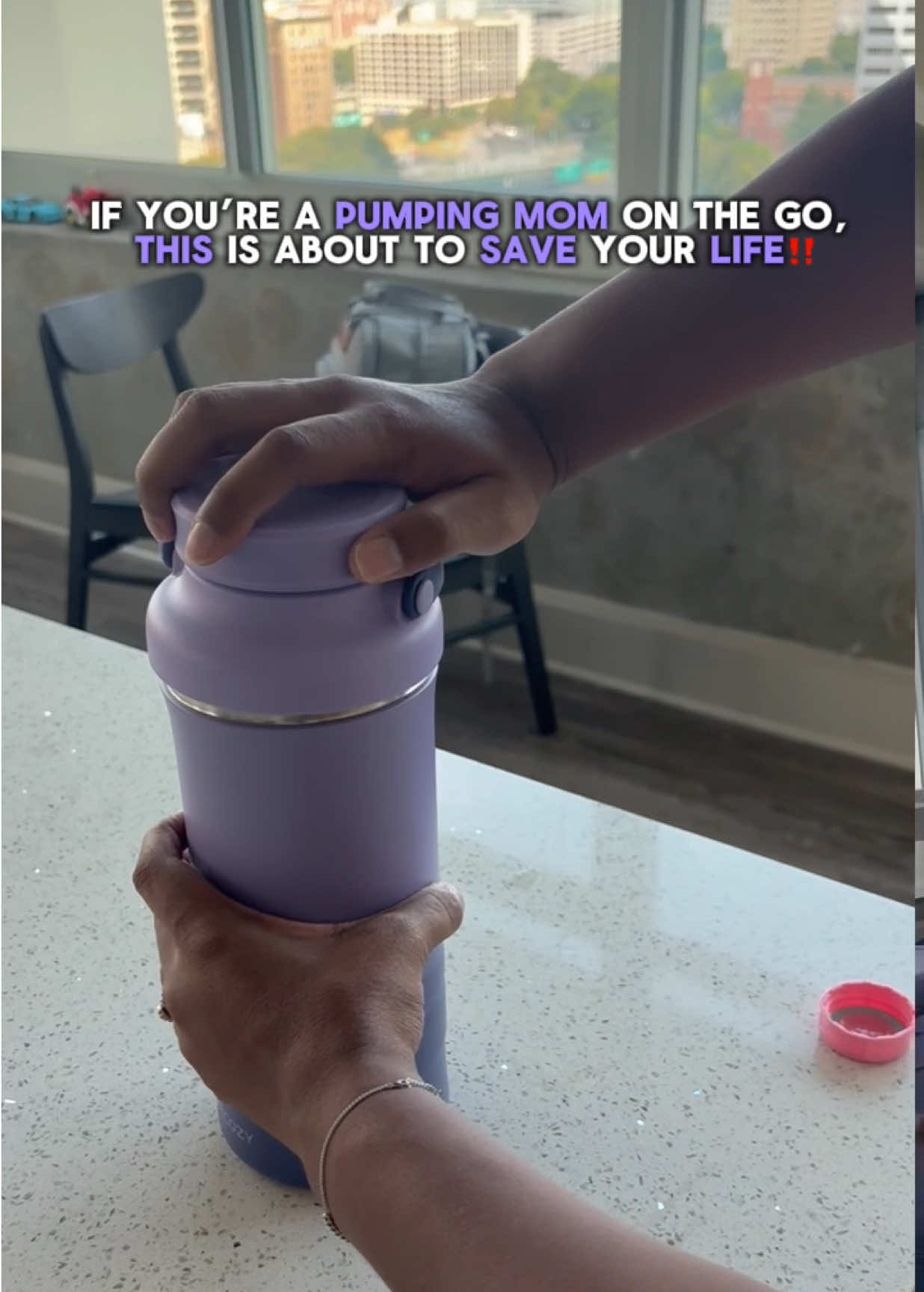 Traveling while pumping? 🍼❄️ The Momcozy milk cooler keeps your milk fresh, cold & stress-free 💕 Every mom needs this! #momcozy #breastfeedingmom #pumpingmom #momhack #babyessentials 