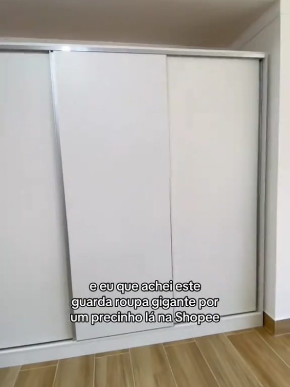 Guarda Roupa Casal 100% MDF Madesa Zurique 3 Portas de Correr - Branco #guardaroupa #shopee #acheinashopeebrasil #tiktokviral #donadecasa 