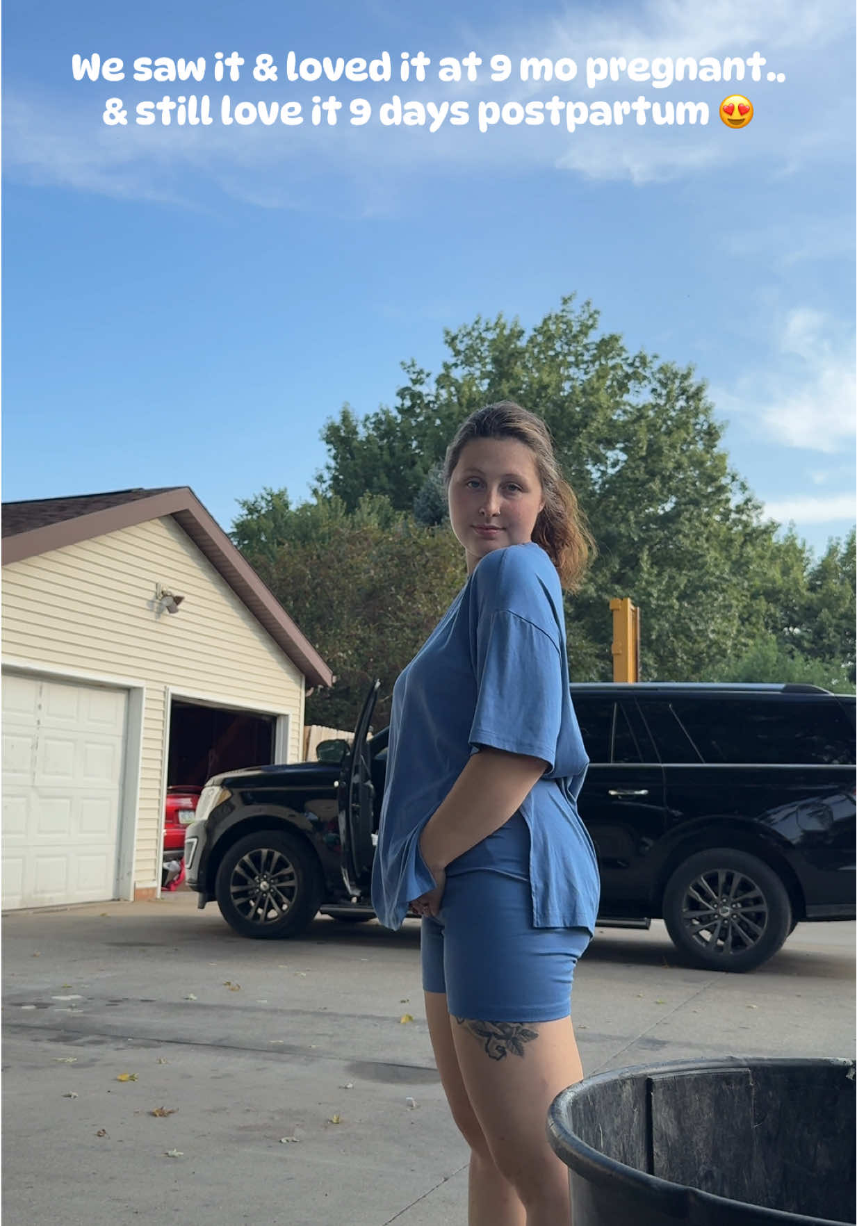 I lived in these sets pregnant, & will continue to live in them😍😮‍💨 #realisticmomlife #youngmomsoftiktok #postpartum #twopieceset #loungewear 