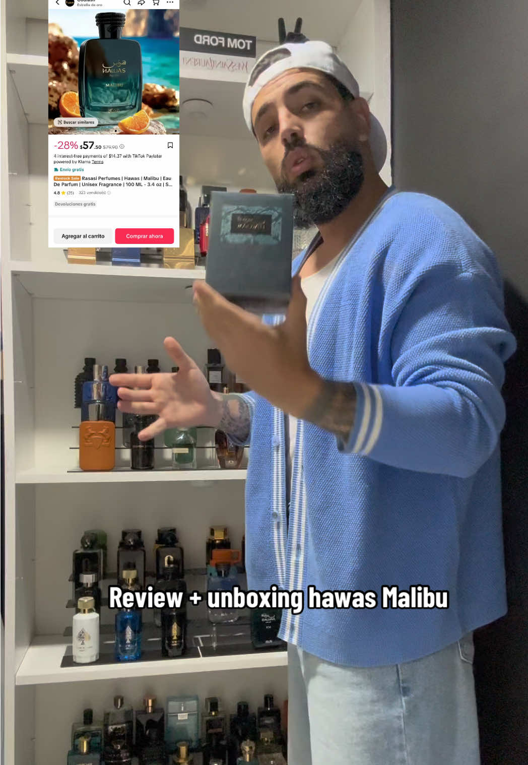 Review + unboxing hawas Malibu  #perfume #perfumetiktok #perfumetok #perfumereview #perfumerecommendation 