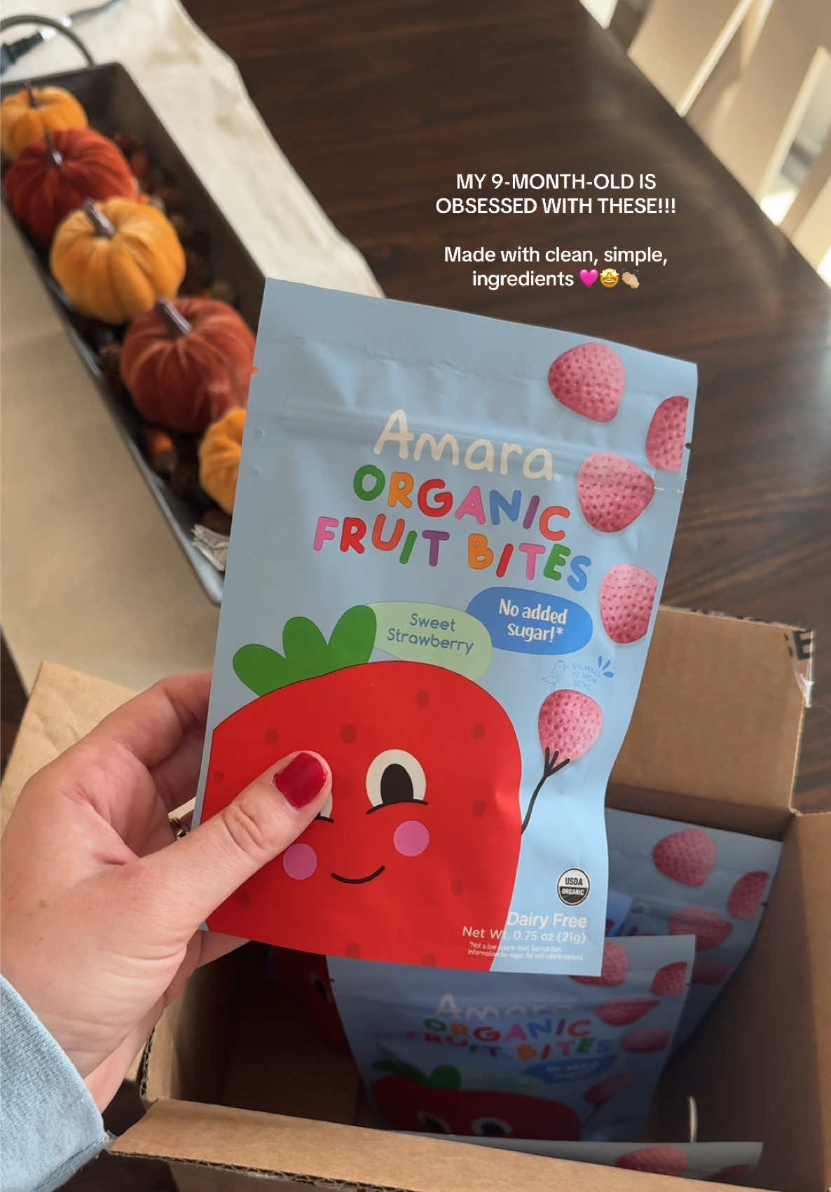 we loveeee Amara!!!! 🤩👏🏼🩷 #babysnacks #toddlersnacks 