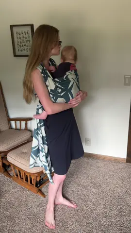 Why does it feel like a straight jacket 😅 #babywearing #wovenwrap #babywrap 