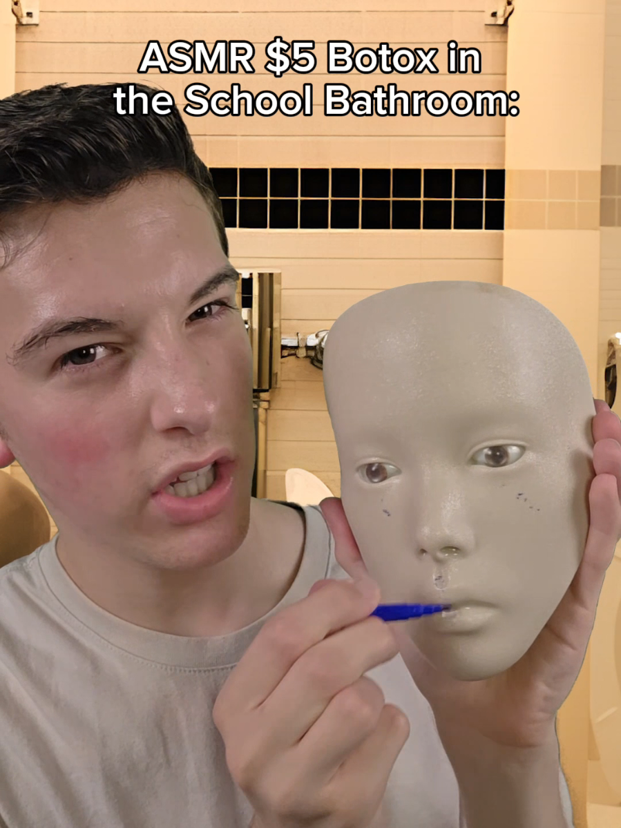 ASMR $5 Dollar Botox in the School Bathroom  #asmr #botox 