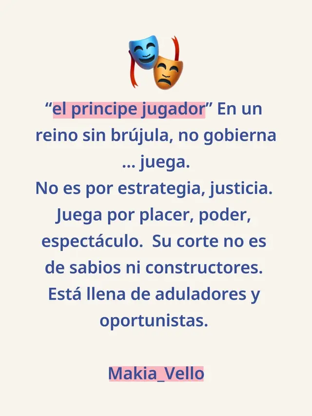Corte de aduladores y oportunistas