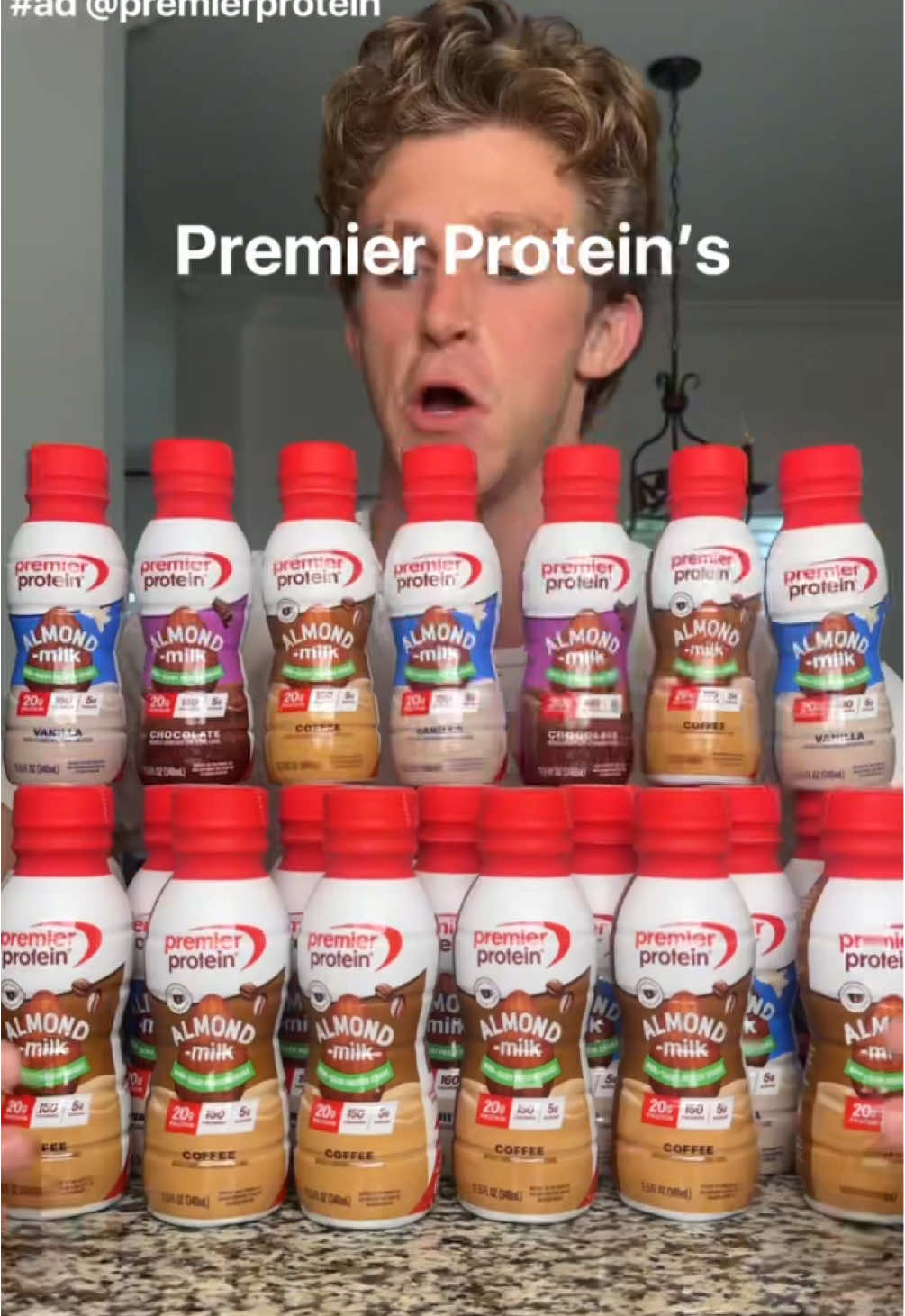 Protein doesn’t have to be complicated. One non-dairy shake. 20g protein. Let’s go.💥🥤@Trace Alexander #PremierProtein #ProteinShake #NonDairyProtein #AlmondMilkProtein