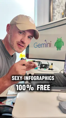 Create a sexy infographic in less than 60 seconds (totally free). I just used Gemini to design one from scratch, no design skills needed. #AI #Gemini 