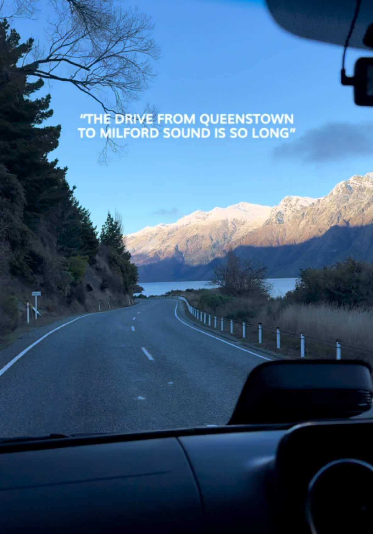 Why not let us do the driving? 🚐✨ New Zealand is full of scenic roads – in fact, most drives on the South Island could be called scenic(!) – and the journey from Queenstown to Milford Sound is no exception. From the lake and mountain views of the Devil’s Staircase when leaving Queenstown, to the lush rainforest landscapes of Fiordland, this 287km journey is a true highlight of any New Zealand trip. But it is a long drive – taking over 4 hours each way, with winding roads that demand your full attention. That’s where we come in 👋 On our Luxe Milford Sound Day Tour, you can skip the stress of driving and simply sit back, relax and soak in the views. Our friendly drivers pick you up from your Queenstown accommodation around 7am, share endless local knowledge along the way, and make plenty of scenic stops before your Milford Sound cruise. And of course, return you back safely to Queenstown, after the experience of a lifetime! Come and experience it for yourself - book your tour now with a 0% deposit by heading to our website! Book and lock in your dates now, pay later ✅ #queenstown #queenstownnewzealand #milfordsound #newzealand #newzealandtravel 