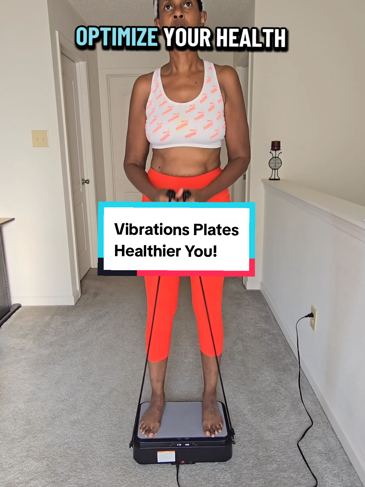 Don't miss out on the benefits of a vibration plate. Tge vibrations help improve circulation, drain lymph nodes, strengthen muscles, support balance, and increase flexibility. It is like a shortcut to better health. 