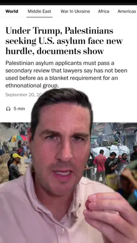 Palestinians are being subjected to an additional layer of scrutiny not seen for other asylum seekers. Why do you think that is? 
