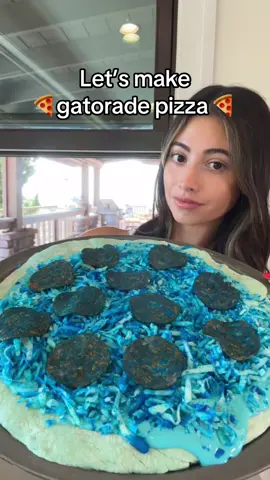 GATORADE PIZZA HITS 🤩💙 #trending #viral 