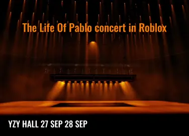 discord.gg/V5UReDBh Saint Pablo tour in Roblox #robloxconcert #kanyewest #kanye #fyp 