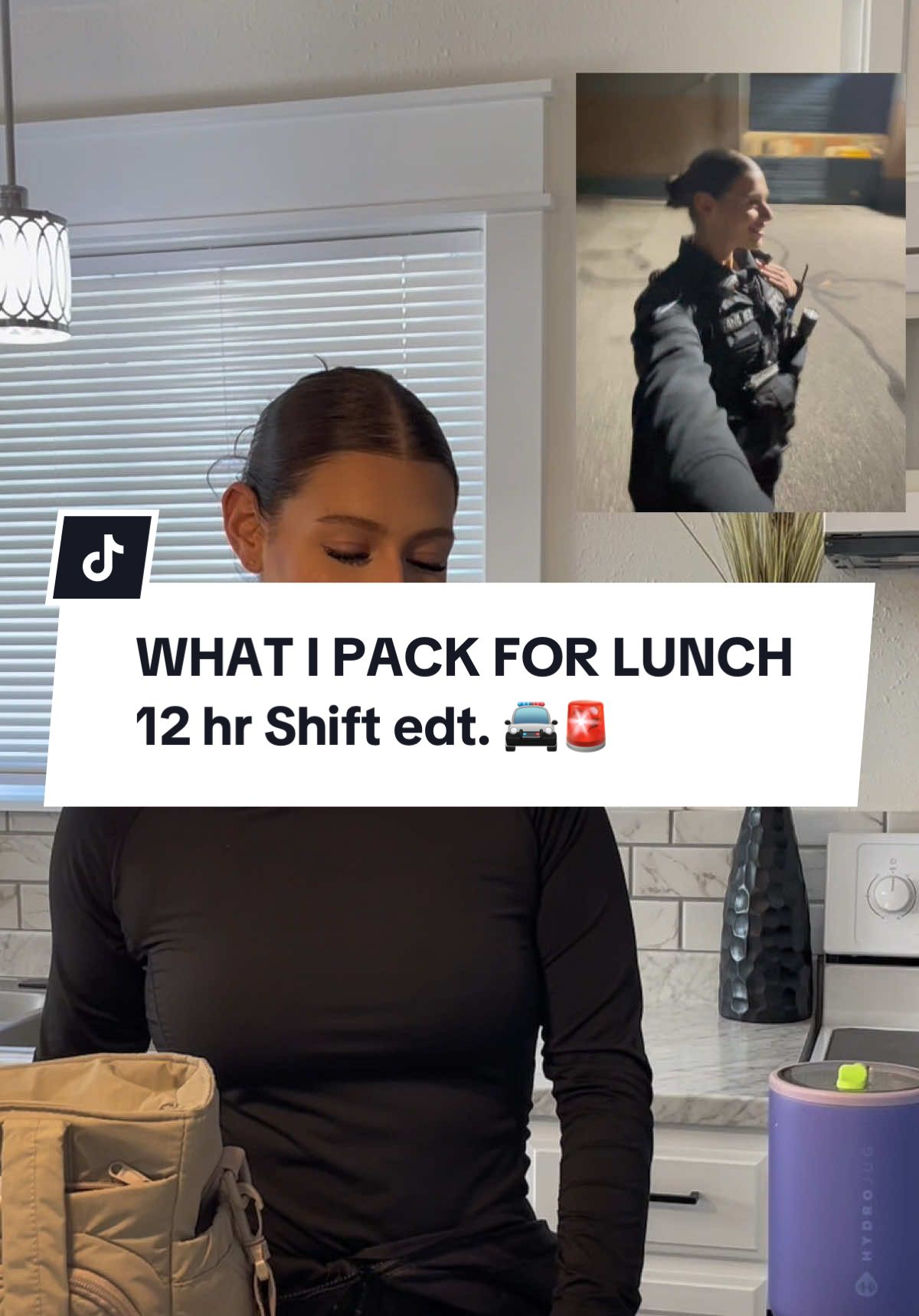 super low cals that day, I eat more than that lol #policeoftiktok #copsoftiktok #12hourshift #community #policeofficer #latina #nightshift #lunchideas 