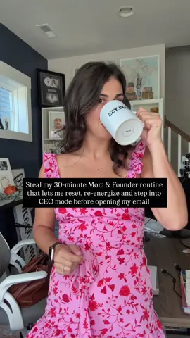 I resisted the idea of a morning routine for such a long time but as a Mom and business owner, I NEED to mentally switch hats to get anything done. I take about 30 minutes between my kids leaving for school and opening my computer to turn on my Founder brain and activate my highest self. ✨ Here’s my 30-min Mom-to-CEO routine you can steal: - 10 minutes of movement (walk, trampoline, vibration plate… doesn’t matter, just move) - A page or two from The Secret to stay in abundance frequency - 10 minutes with whatever book I’m reading. I always choose a personal or business development book and have a ton of suggestions if you ever need them! - Fill out my Millionaire Activation doc to ground myself and step into CEO energy It’s simple, but it works. By the time I sit down at my desk, I feel clear, grounded, and intentional and when I DON’T do it… I definitely notice! 👉 Save this for the next time you’ve got 30 minutes and want to shift from survival mode to CEO mode. And, if you’re in a similar life phase… let’s connect!