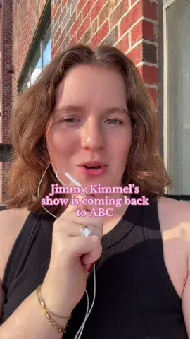 a win for the constitution and freedom of speech 💙 #jimmykimmel #jimmykimmelshow #jimmykimmellive #abcnetwork #disneyplus 