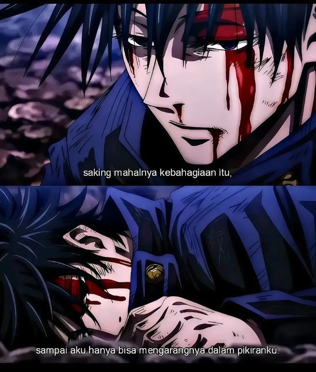 saking mahalnya kebahagiaan itu, sampai aku takut bahkan gak berani lagi berharap buat punya. aku udah terlalu sering kecewa, terlalu sering ngerasa sendiri di tengah keramaian, terlalu sering senyum padahal hati udah remuk. jadi sekarang, yang bisa aku lakuin cuman pura pura. pura pura kuat. pura pura baik baik saja. pura pura ngerti jalan hidup yang sebenernya gak pernah aku pahami. orang orang bilang hidup ini indah kalau kita tahu cara bersyukur tapi mereka gak tahu Gimna rasanya bangun setiap hari dengan hati yang berat, Mata yang bengkak karena nangis diam diam, dan kepala yang terus di penuhi pikiran yang gak bisa diam. Mereka gak tahu Gimna rasanya pengen cerita tapi gak ada tempat yang cukup aman buat dengerin tanpa ngehakimi. Gimna rasanya capek tapi harus tetap jalan,hancur tapi harus tetep tersenyum. kadang aku nanya ke diri sendiri, kenapa aku harus hidup kayak gini? apa salahku sampai semesta dengan kasih aku sedikit aja rasa tenang? tapi ya,mungkin bukan semesta yang salah. mungkin aku yang terlalu berharap, terlalu naif percaya bahwa bahagia itu milik semua orang. padahal knyataaanya bahgia itu mahal. terlalu mahal buat orng kayak aku yang bahkan buat merasa cukup aja harus berpura-pura. jadi, aku bikin bahagia versiku sendiri. di kepala. di angan. aku karang cerita cerita indah yang gak akan pernah kejadian. aku bayangin di peluk tanpa di minta, di tanya kabar tanpa harus terlihat hancur dulu. aku bayangin pulang ke rumah yang bener bner rumah, bukan sekedar bangunan yang penuh tekanan dan suara tinggi. aku bayangin tertawa lepas tanpa beban. Tapi semua itu cuman hidup di kepalaku.karena tiap kali aku buka mata, realita langsung menampar. yang ada cuma aku, sendirian lagi, berpura pura lagi, dan mencoba bertahan di dunia yang kayaknya gak pernah benar benar pengen aku ada di dalamnya lucu ya, dunia ini. tempat semua orang sibuk ngejar bahagia, tapi sedikit banget yang sadar ada orang orang kayak aku, yang yang bahkan buat bermimpi aja harus sembunyi sembunyi. karena takut dibilang lemah.takut di bilang manja.pdahal, kalau mereka tahu.... rasanya cuma kpengen istirahat sebentar dari semuanya. gak harus mikirin besok, gak harus pura pura #katakataanime #longtext #sad #mlbb 