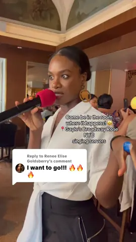 Replying to @Renee Elise Goldsberry We love you queen! @Leanne Robinson singing SATISFIED from Hamilton 🤩 #hamilton #hamiltonmusical #singingserver #theatrekid #broadway 