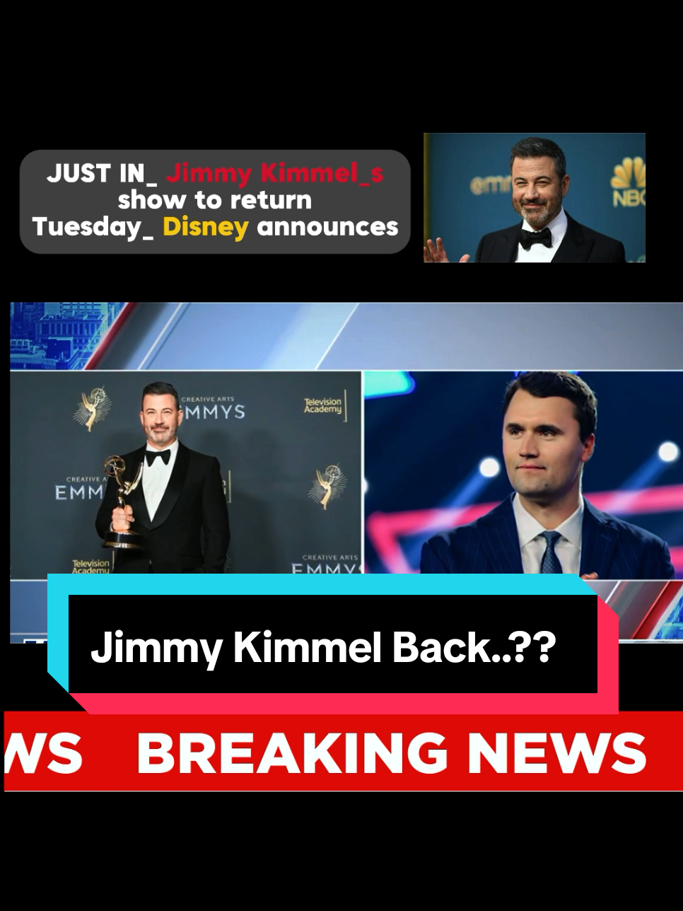 JUST IN_ Jimmy Kimmel_s show to return Tuesday_ Disney announces #breakingnews #jimmykimmel #disney #show #100k 