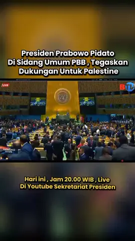 Tidak sabar menunggu Presiden prabowo pidato di Sidang Umum PBB  🥰 #prabowo #sidangpbb 