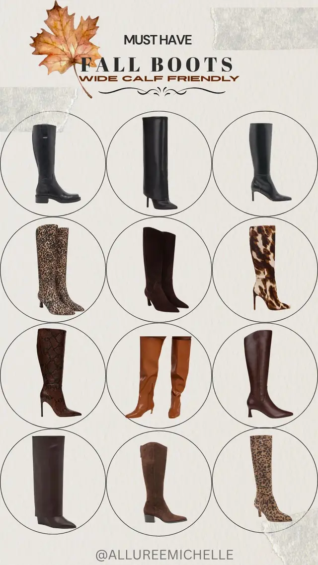 Comment below for links. #widecalfboots #midsizefashion #plussizefashion #boots #widecalfproblems 